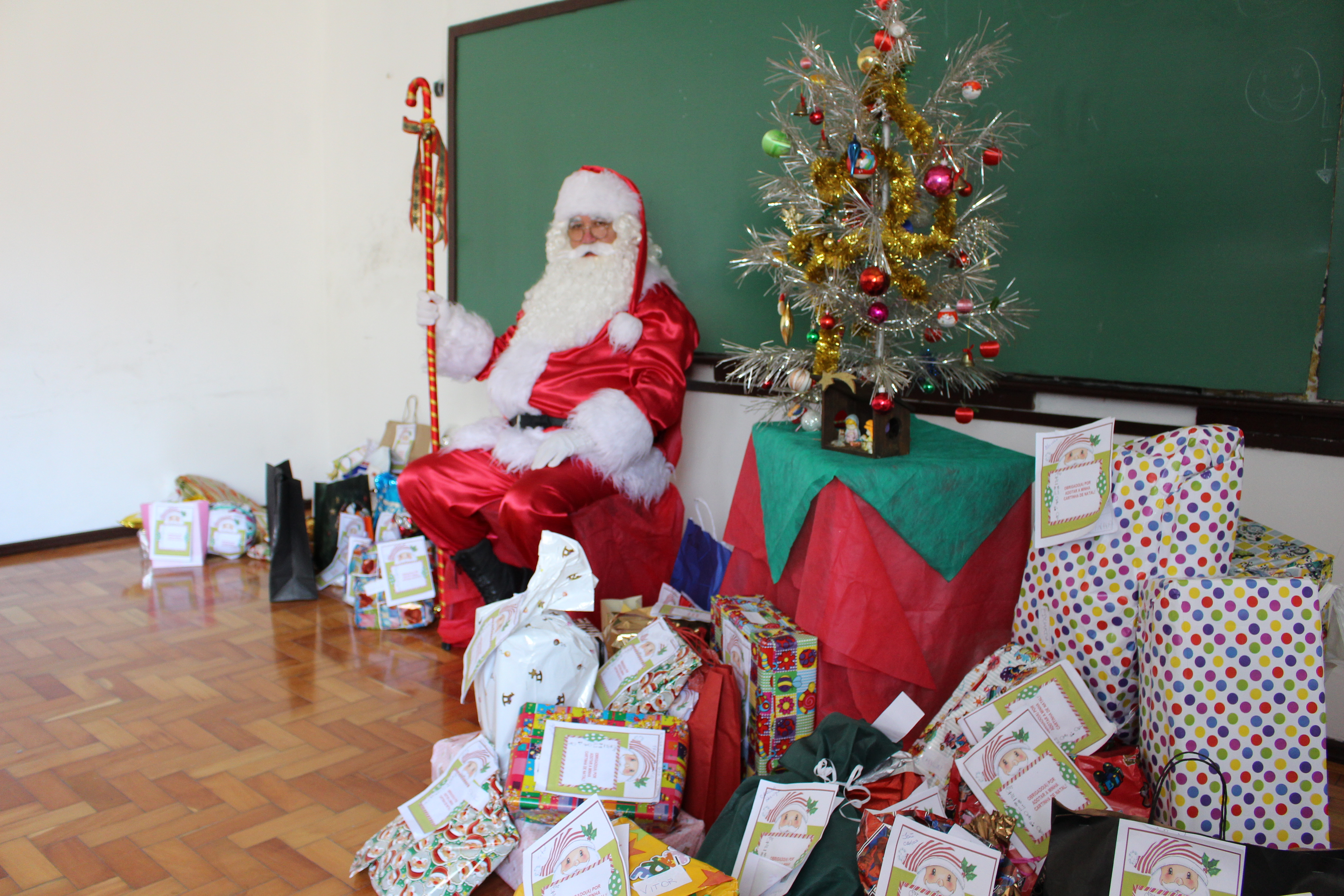 O Papai Noel já passou pela nossa Escola