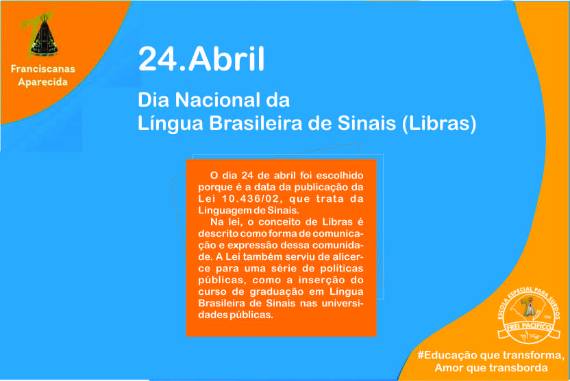 Dia Nacional Da L Ngua Brasileira De Sinais Frei Pacifico