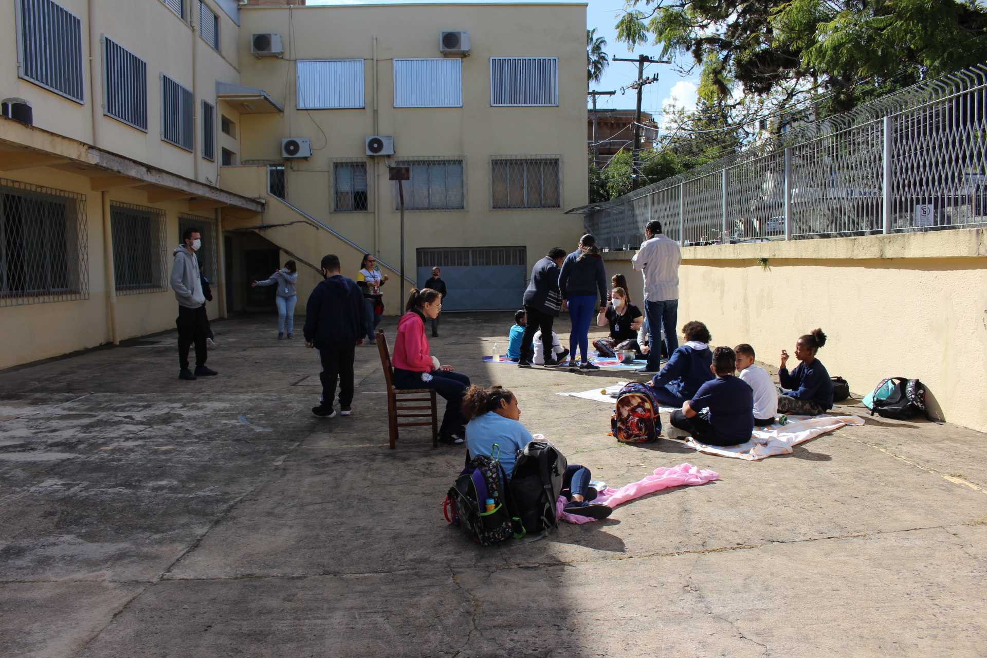 Um momento diferente na Escola